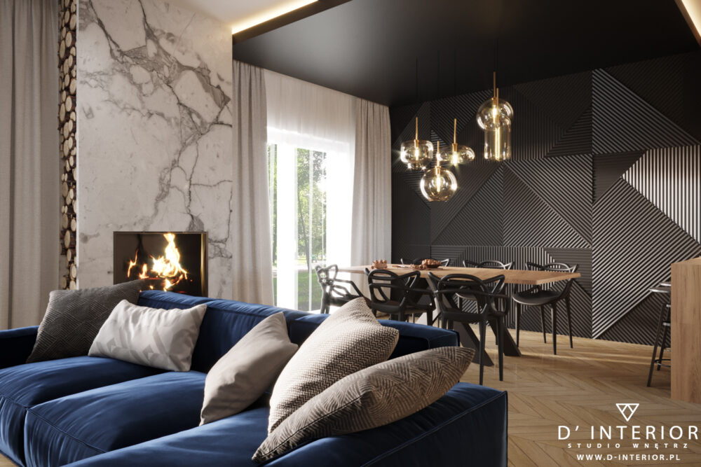 Projekt wnętrza domu w Warszawie | D' Interior | Projektant wnętrz ...