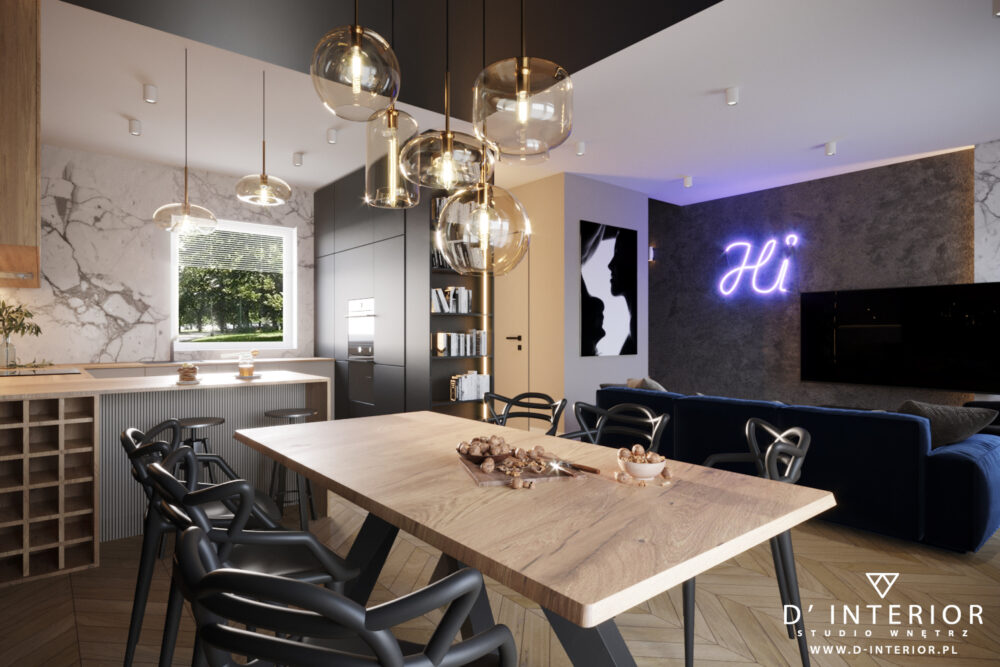 Projekt wnętrza domu w Warszawie | D' Interior | Projektant wnętrz ...