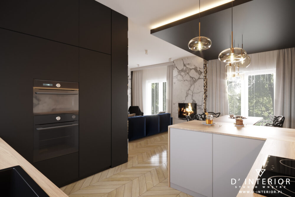 Projekt wnętrza domu w Warszawie | D' Interior | Projektant wnętrz ...